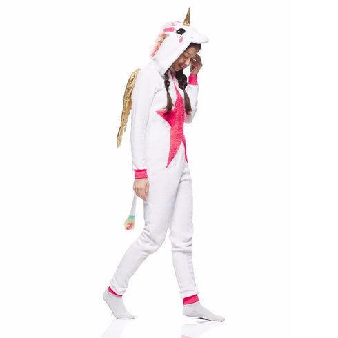 Golden Winged Unicorn Adult Onesie