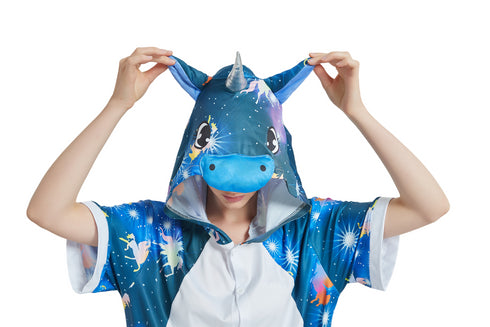 Dark Galaxy Unicorn Adult Summer Onesie
