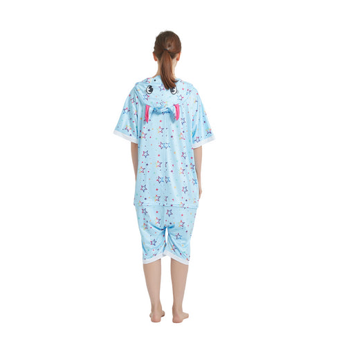 Blue Star Unicorn Adult Summer Onesie