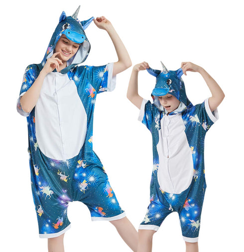 Dark Galaxy Unicorn Adult Summer Onesie