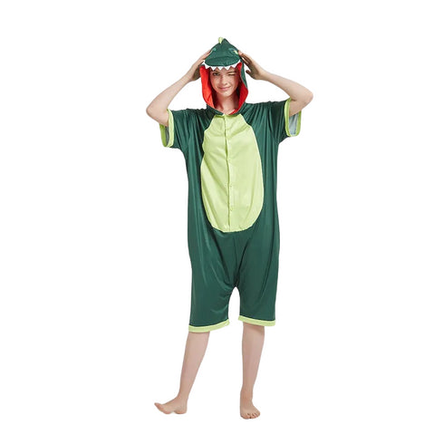 Green Dinosaur Adult Summer Onesie