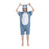 Grey Husky Dog Adult Summer Onesie