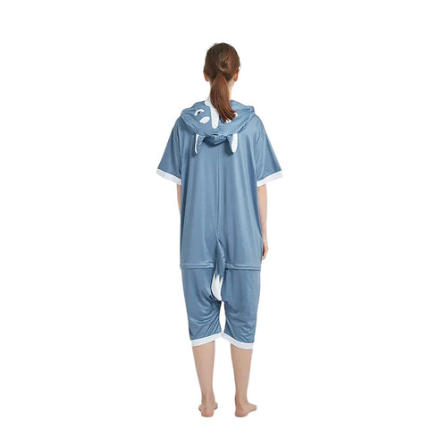 Grey Husky Dog Adult Summer Onesie