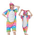 Rainbow Waves Unicorn Adult Summer Onesie