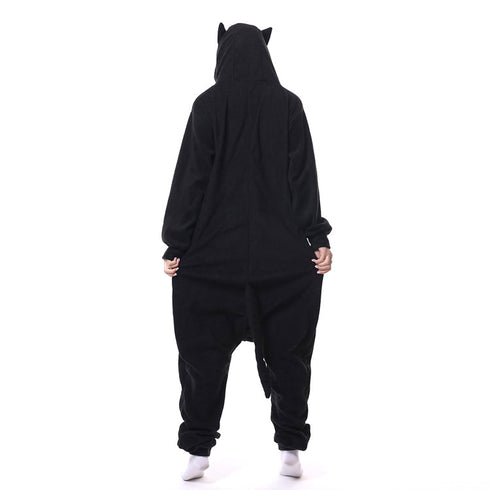 Spooky Black Cat Adult Onesie