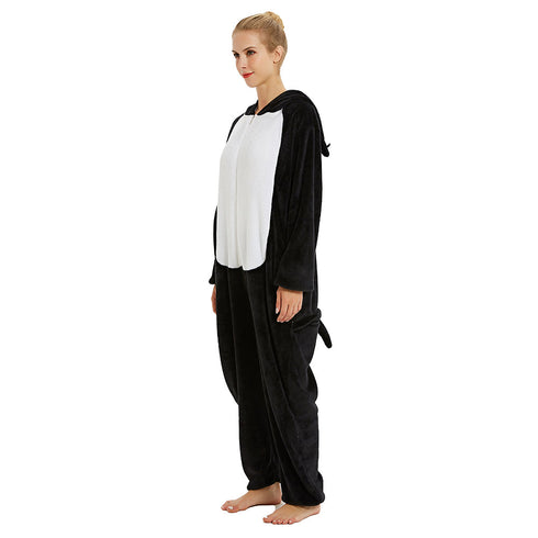 Black Husky Dog Adult Onesie