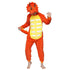 Orange Triceratops Dinosaur Adult Onesie